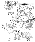 Page G Diagram and Parts List for 140-849H029 1990 MTD Lawn Tractor