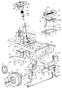 Part Location Diagram of 938-0008A MTD Axle Assy-rh
