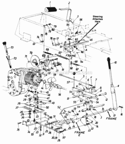 Page F Diagram and Parts List for 141-995-118 GT1850 MTD Lawn Tractor
