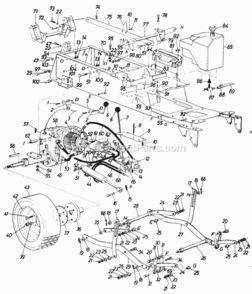 Page G Diagram and Parts List for 141-995-118 GT1850 MTD Lawn Tractor