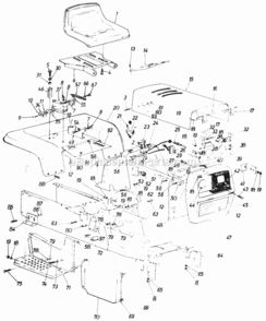 Part Location Diagram of 732-3075 MTD Spring-compression