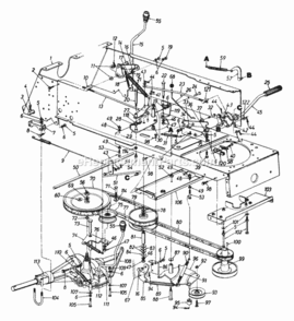 DrivePedal_AssemblySpeed_Selector_AssemblyHitch_Plate Diagram and Parts List for 143P820H192 1993 MTD Lawn Tractor