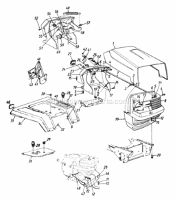 Hood_Style_0 Diagram and Parts List for 143P820H192 1993 MTD Lawn Tractor