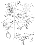 Page B Diagram and Parts List for 143P849H033 7008824 -1993 MTD Lawn Tractor