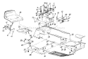 Page F Diagram and Parts List for 143P849H033 7008824 -1993 MTD Lawn Tractor