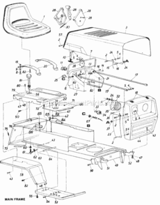 Part Location Diagram of 732-0476 MTD Shift Lever Spring