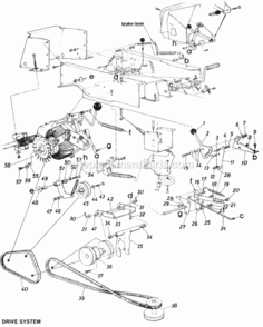 Page E Diagram and Parts List for 145-843-000 1985 MTD Lawn Tractor