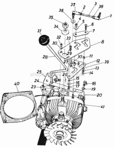 Page G Diagram and Parts List for 145-843-000 1985 MTD Lawn Tractor