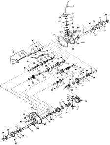 Transaxle_Peerless Diagram and Parts List for 145-918-000 1985 MTD Lawn Tractor