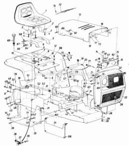 Part Location Diagram of 13394 MTD Panel Assembly.-L.H.
