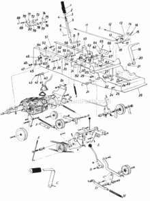 Part Location Diagram of 13385 MTD Variable Speed And Steering Brkt.