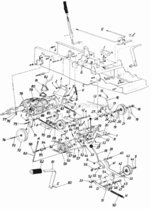 Part Location Diagram of 13039 MTD Spring Brkt. Assembly.