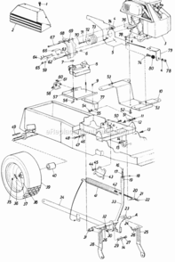 Part Location Diagram of 13429 MTD Exhaust Shield Assembly.