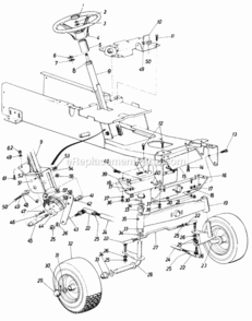 Page C Diagram and Parts List for 145-995-000 1985 MTD Lawn Tractor