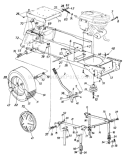 Page H Diagram and Parts List for 145Q849H033 1995 MTD Lawn Tractor