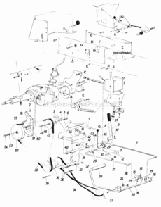 Page C Diagram and Parts List for 146-827-000 1986 MTD Lawn Tractor
