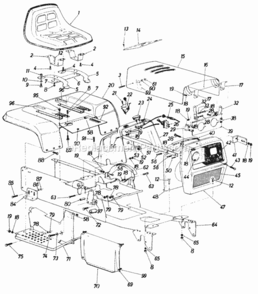 Parts Diagram and Parts List for 146-995-000 1986 MTD Lawn Tractor