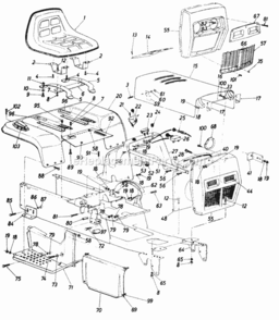 Page E Diagram and Parts List for 146-995-000 1986 MTD Lawn Tractor