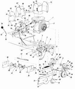 Page G Diagram and Parts List for 146-995-000 1986 MTD Lawn Tractor
