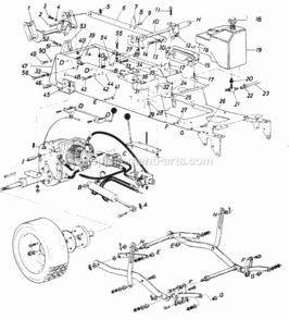 Page I Diagram and Parts List for 146-995-000 1986 MTD Lawn Tractor
