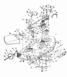 Deck_Assembly Diagram and Parts List for 146P820H205 1996 MTD Lawn Tractor