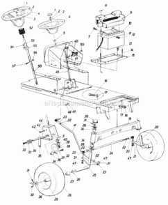 Page C Diagram and Parts List for 147-826-000 1987 MTD Lawn Tractor