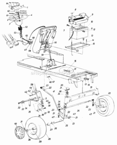 Page C Diagram and Parts List for 148-814-401 1988 MTD Lawn Tractor
