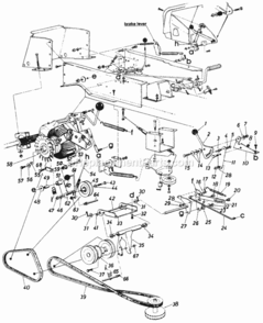Page F Diagram and Parts List for 148-856-000 1988 MTD Lawn Tractor