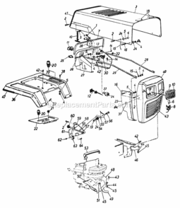Parts Diagram and Parts List for 149-812-000 1989 MTD Lawn Tractor