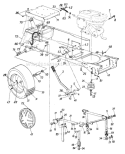 Page F Diagram and Parts List for 149-813-023 1989 MTD Lawn Tractor