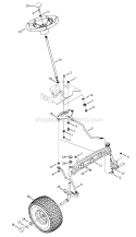 Page H Diagram and Parts List for 14AA815K004 2008 MTD Lawn Tractor
