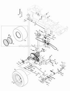 Part Location Diagram of 683-04621 MTD Hydro Pedal Bracket Assembly