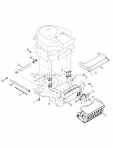 Engine_Accessories Diagram and Parts List for 14AA945K004 2010 MTD Lawn Tractor