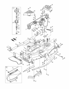Mower_Deck Diagram and Parts List for 14AA945K004 2010 MTD Lawn Tractor