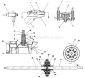 Part Location Diagram of 753-0710 MTD Upper Housing