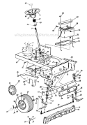 Page G Diagram and Parts List for 14AS825H033 1997 MTD Lawn Tractor
