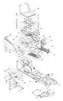 Part Location Diagram of 957-04010 MTD Seat-high Back