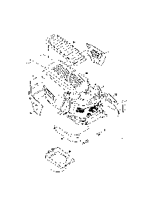 Hood/plenum Diagram and Parts List for 13AJA1ZS099  MTD Lawn Tractor