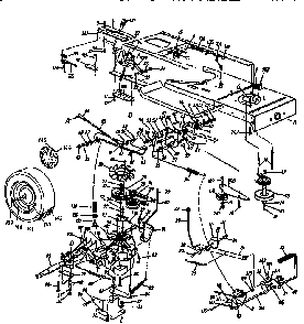 Lower frame assembly Diagram and Parts List for 13AS695G118  MTD Lawn Tractor