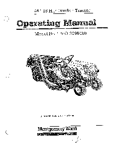 18hp/46" garden tractor Diagram and Parts List for 3395408  MTD Lawn Tractor