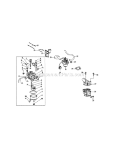 161-Jwa-11_Carburetor Diagram and Parts List for 161-JWA-11  MTD Engine