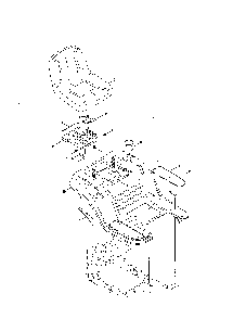 Seat/fender Diagram and Parts List for 13BL78XT299  MTD Lawn Tractor