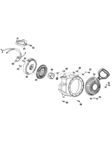 165-Sub-11_Flywheel_And_Blower_Housing Diagram and Parts List for 165-SUB-11  MTD Engine