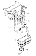 Page N Diagram and Parts List for 165M695G352 1670874 -1996 MTD Lawn Tractor
