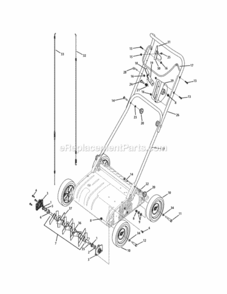 General_Assembly Diagram and Parts List for 16CG5AMQ006 2011 MTD Lawn Mower