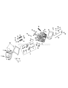 170-L0-11_Cylinder_Head Diagram and Parts List for 170-L0-11  MTD Engine