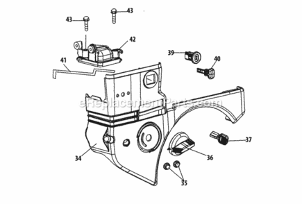 170-Su_Engine_Shroud Diagram and Parts List for 170-SU  MTD Engine