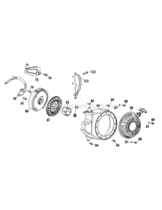 170-Tu_Flywheel_And_Blower_Housing Diagram and Parts List for 170-TU  MTD Engine