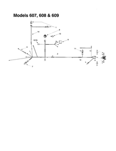 Bulb/Socket Headlight Assembly Diagram and Parts List for 608  MTD Lawn Tractor