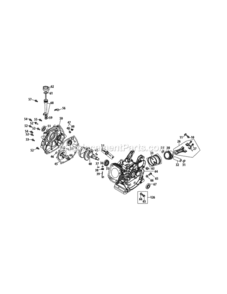 178-L0_Crankshaft_And_Crankcase Diagram and Parts List for 178-L0  MTD Engine
